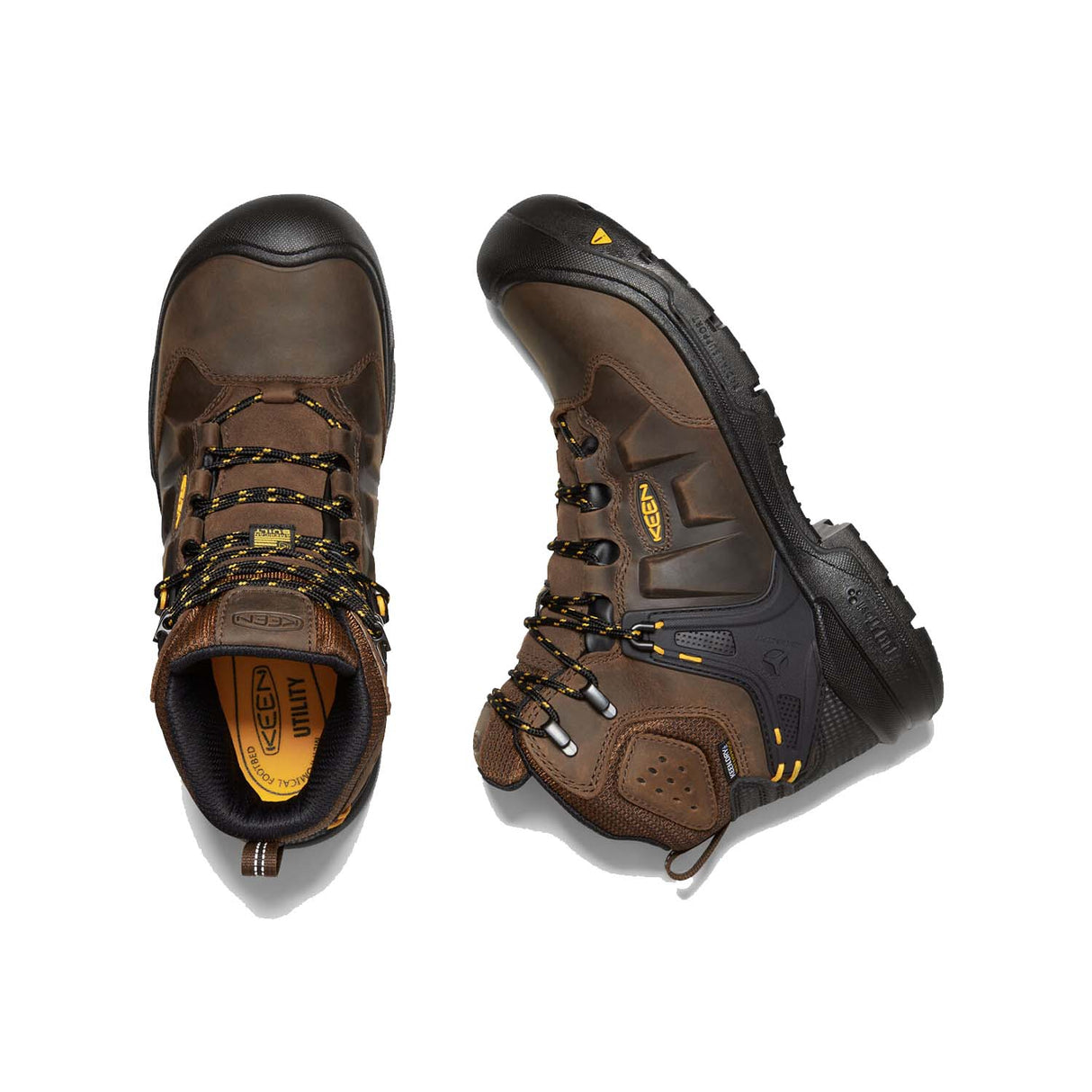 Keen-Dover 6" Composite-Toe Work Boot Waterproof Brown Keen-Steel Toes-3