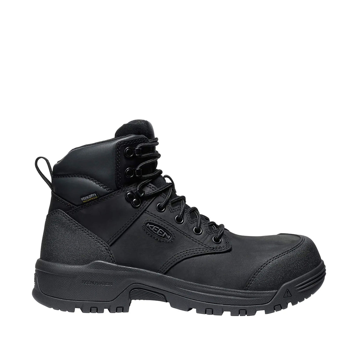 Keen-Evanston 6" Carbon-Toe Work Boot Waterproof Black Keen-Steel Toes-1