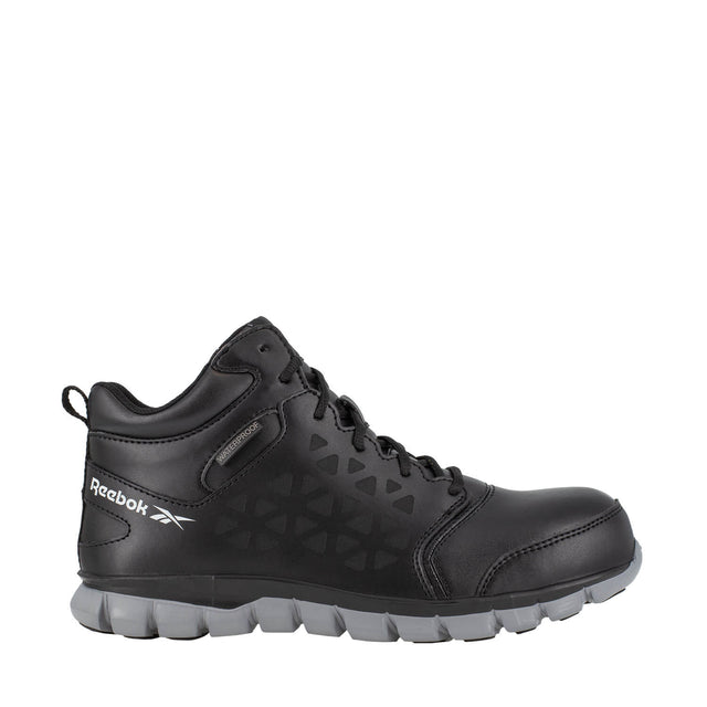 Reebok-Sublite Cushion Work Athletic Mid-Cut Composite Toe Black Waterproof-Steel Toes-1