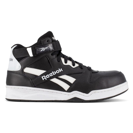 Reebok Work-Bb4500 Work Athletic Mid Cut Composite Toe Black and White-Steel Toes-1