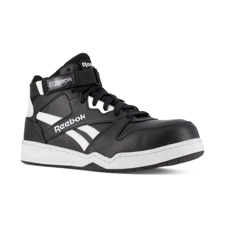 Reebok Work-Bb4500 Work Athletic Mid Cut Composite Toe Black and White-Steel Toes-4