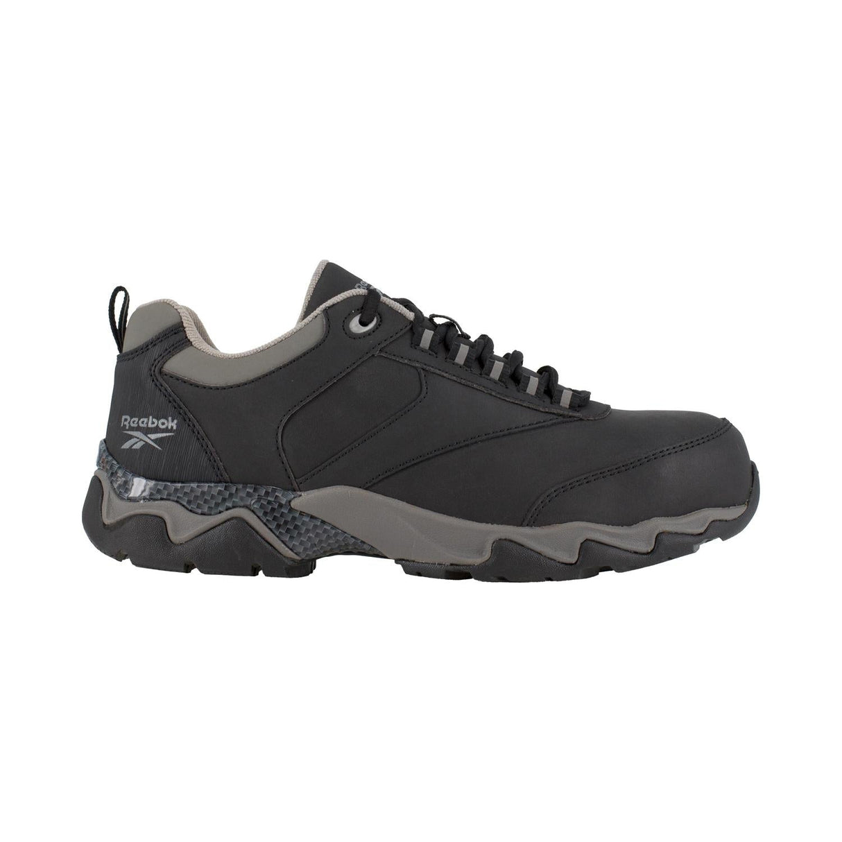 Reebok Work-Beamer Athletic Composite Toe Black with Gray Trim-Steel Toes-1