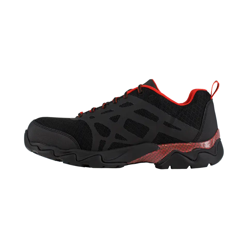 Reebok Work-Beamer Athletic Composite Toe Black,Red-Steel Toes-5