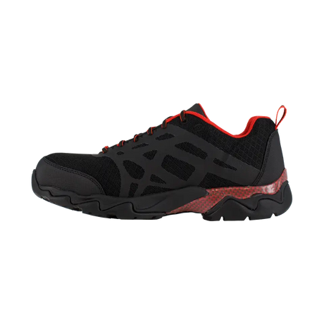 Reebok Work-Beamer Athletic Composite Toe Black,Red-Steel Toes-5