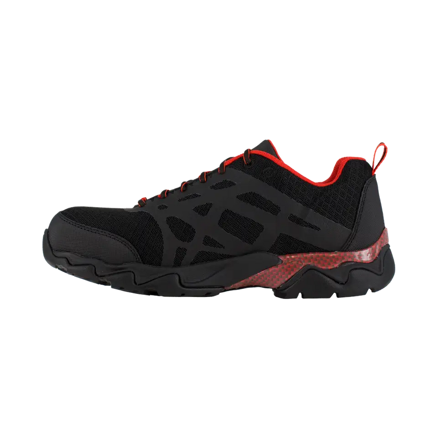 Reebok Work-Beamer Athletic Composite Toe Black,Red-Steel Toes-5