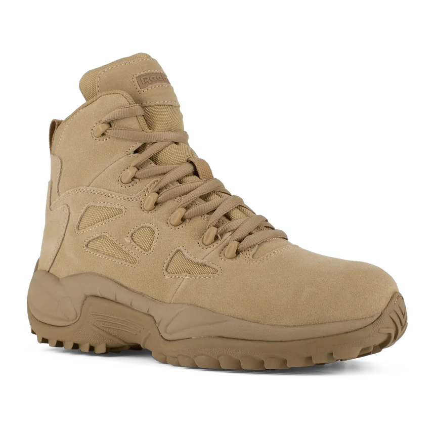 Reebok Work-Rapid Response Rb Military 6 In Composite Toe Desert Tan Side Zip-Steel Toes-3