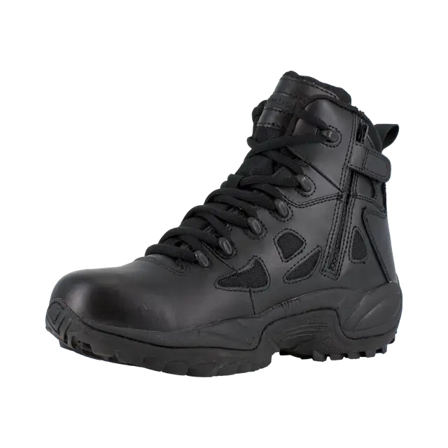 Reebok Work-Rapid Response Rb Tactical Black 6" Stealth Soft Toe Boot with Side Zipper-Steel Toes-5