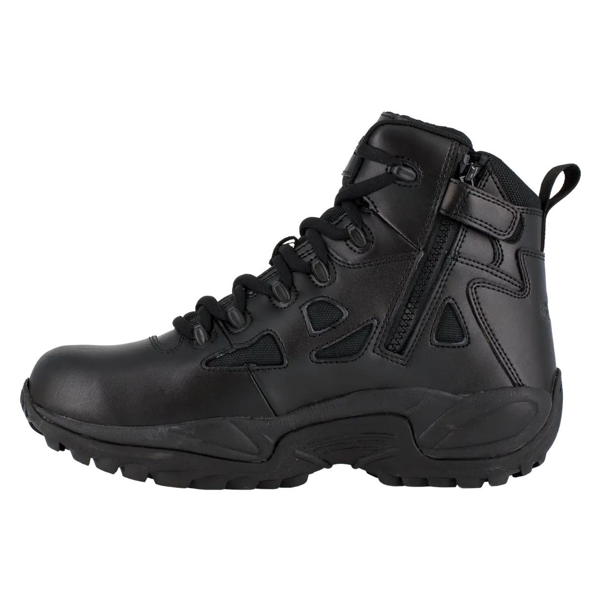 Reebok Work-Rapid Response Rb Tactical Black 6" Stealth Soft Toe Boot with Side Zipper Waterproof-Steel Toes-4