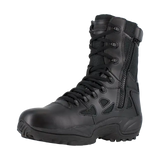 Reebok Work-Rapid Response Rb Tactical Black 8" Stealth Soft Toe Boot With Side Zipper Waterproof-Steel Toes-4