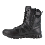 Reebok Work-Sublite Cushion Black 8" Tactical Soft Toe Boot with Side Zipper Black-Steel Toes-3