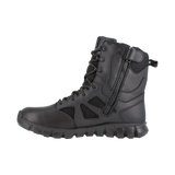 Reebok Work-Sublite Cushion Black 8" Tactical Soft Toe Boot with Side Zipper Black Waterproof-Steel Toes-4