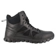 Reebok Work-Sublite Cushion Tactical Black 6" Stealth Soft Toe Boot with Side Zipper-Steel Toes-1