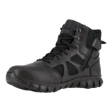 Reebok Work-Sublite Cushion Tactical Black 6" Stealth Soft Toe Boot with Side Zipper-Steel Toes-2