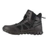 Reebok Work-Sublite Cushion Tactical Black 6" Stealth Soft Toe Boot with Side Zipper-Steel Toes-4