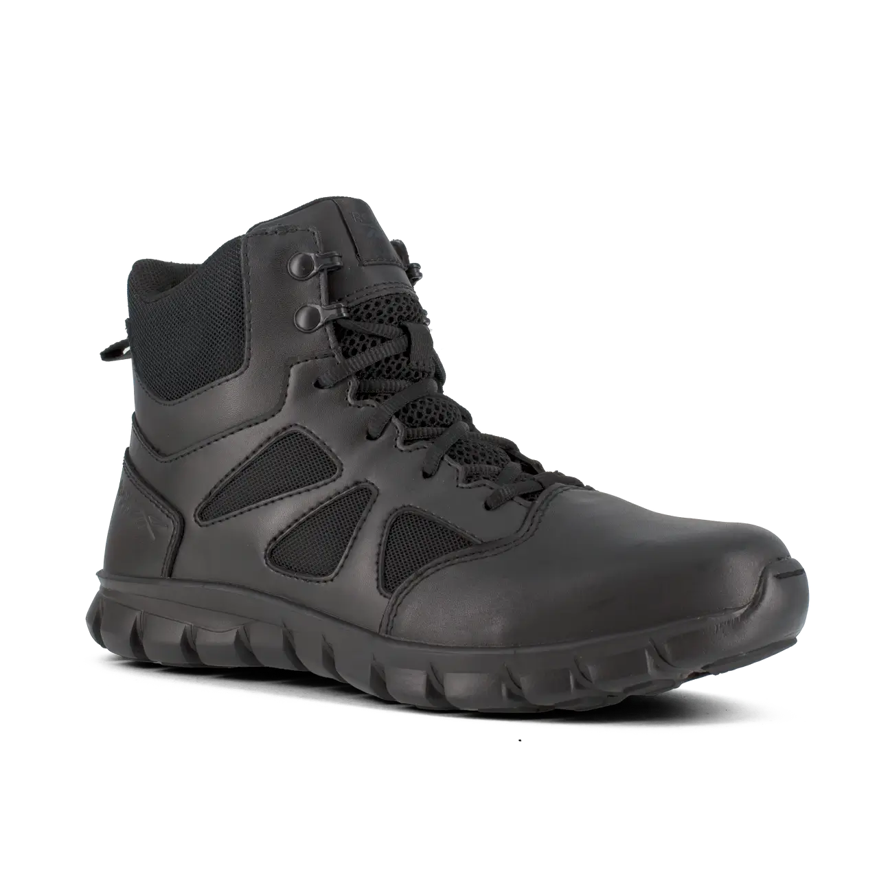 Reebok Work-Sublite Cushion Tactical Black 6" Stealth Soft Toe Boot with Side Zipper-Steel Toes-5