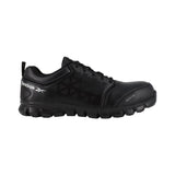 Reebok Work-Sublite Cushion Work Athletic Alloy Toe Black Leather-Steel Toes-1