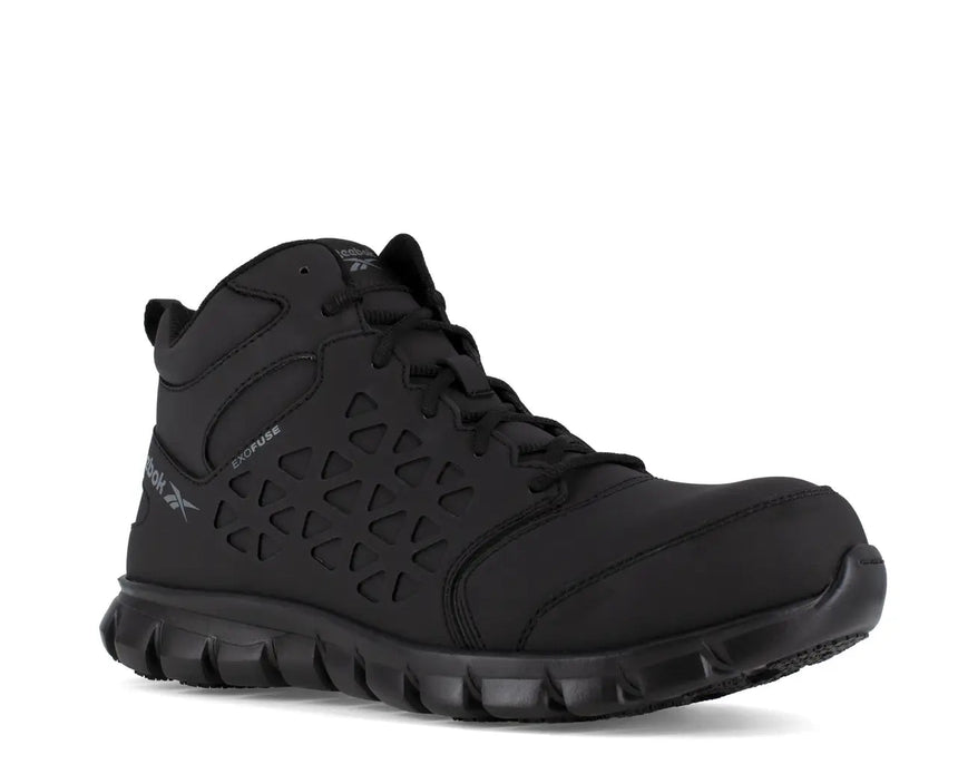 Reebok Work-Sublite Cushion Work Athletic Mid Cut Composite Toe Black EXOFUSE-Steel Toes-5