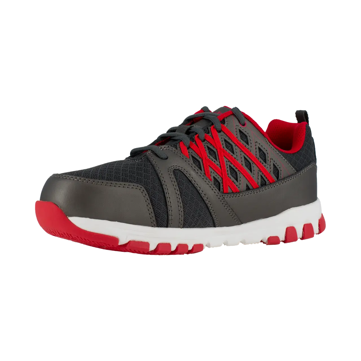 Reebok Work-Sublite Work Athletic Steel Toe Black,Red-Steel Toes-3