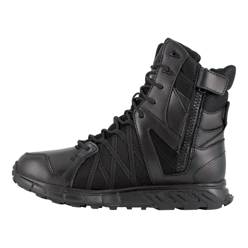 Reebok Work-Trailgrip Tactical 8in Insulated Boot with Side Zipper Black Waterproof-Steel Toes-3