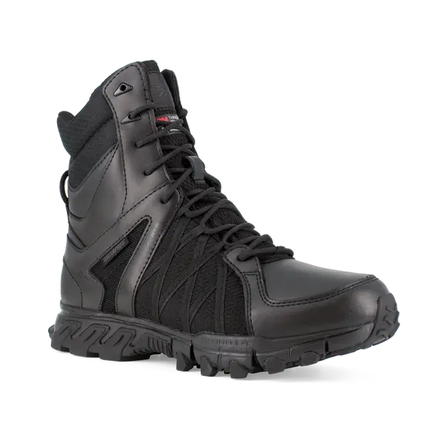 Reebok Work-Trailgrip Tactical 8in Insulated Boot with Side Zipper Black Waterproof-Steel Toes-4