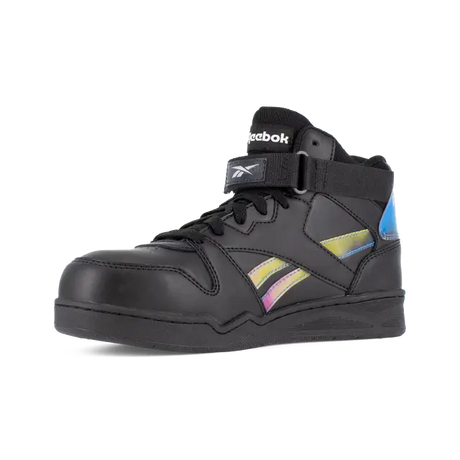 Reebok Work-Women's BB4500 Work High Top Composite Toe Work Sneaker Black and Holographic Spectrum-Steel Toes-2