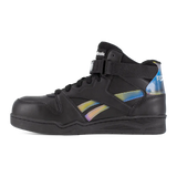 Reebok Work-Women's BB4500 Work High Top Composite Toe Work Sneaker Black and Holographic Spectrum-Steel Toes-3