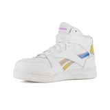 Reebok Work-Women's BB4500 Work High Top Composite Toe Work Sneaker White and Holographic-Steel Toes-2