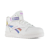 Reebok Work-Women's BB4500 Work High Top Composite Toe Work Sneaker White and Holographic-Steel Toes-4