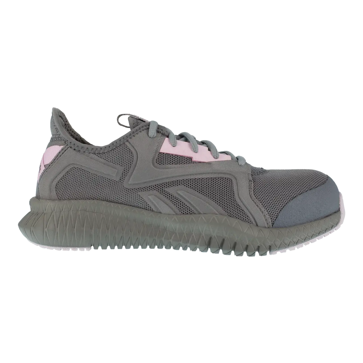 Reebok Work-Women's Flexagon 3.0 Work Athletic Composite Toe Grey and Pink-Steel Toes-1