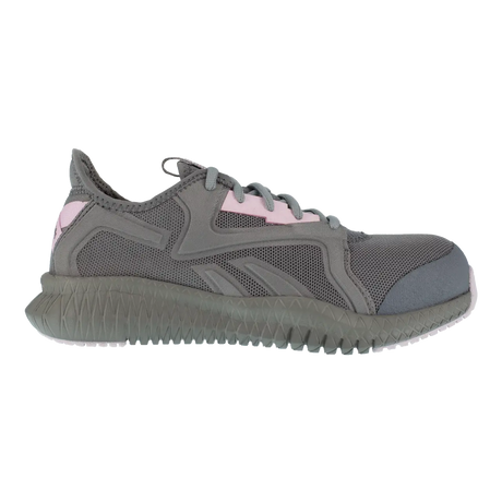 Reebok Work-Women's Flexagon 3.0 Work Athletic Composite Toe Grey and Pink-Steel Toes-1