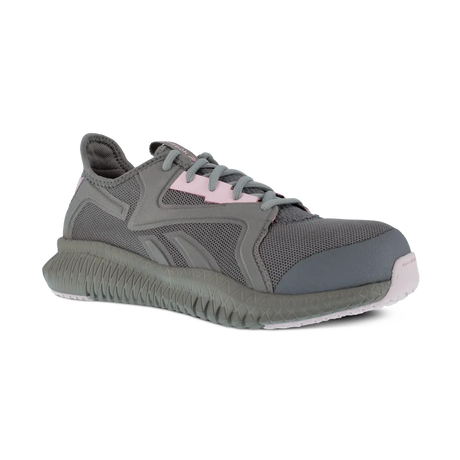 Reebok Work-Women's Flexagon 3.0 Work Athletic Composite Toe Grey and Pink-Steel Toes-2