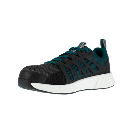 Reebok Work-Women's Fusion Flexweave™ Work Athletic Composite Toe Black and Teal-Steel Toes-2