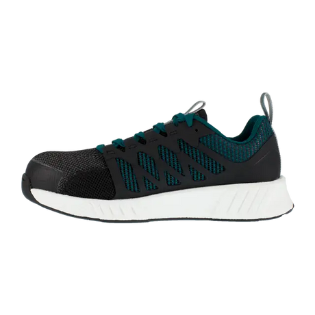 Reebok Work-Women's Fusion Flexweave™ Work Athletic Composite Toe Black and Teal-Steel Toes-3