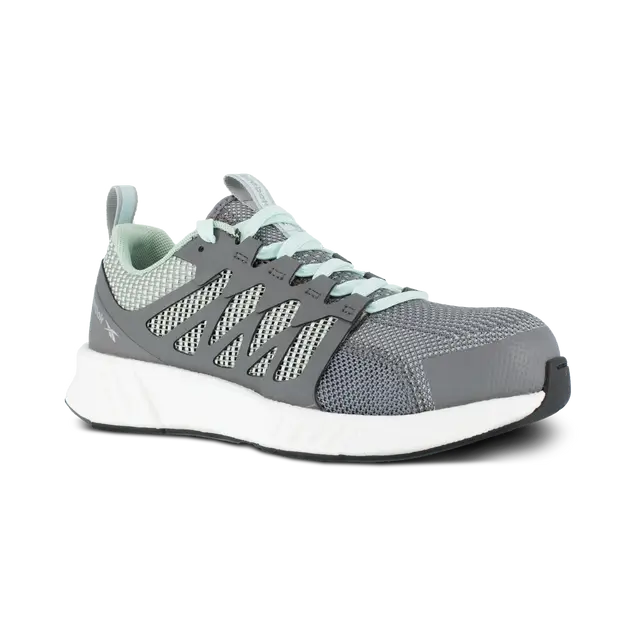 Reebok Work-Women's Fusion Flexweave™ Work Athletic Composite Toe Grey and Mint Green-Steel Toes-2