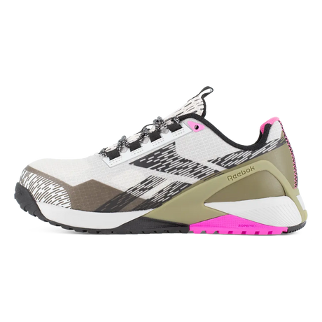 Reebok Work-Women's Nano X1 Adventure Work Athletic Composite Toe Silver, Army Green, and Pink-Steel Toes-2