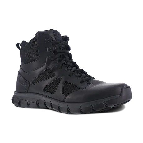Reebok Work-Women's Sublite Cushion Tactical Soft Toe Boot Black 6" with Side Zipper-Steel Toes-2