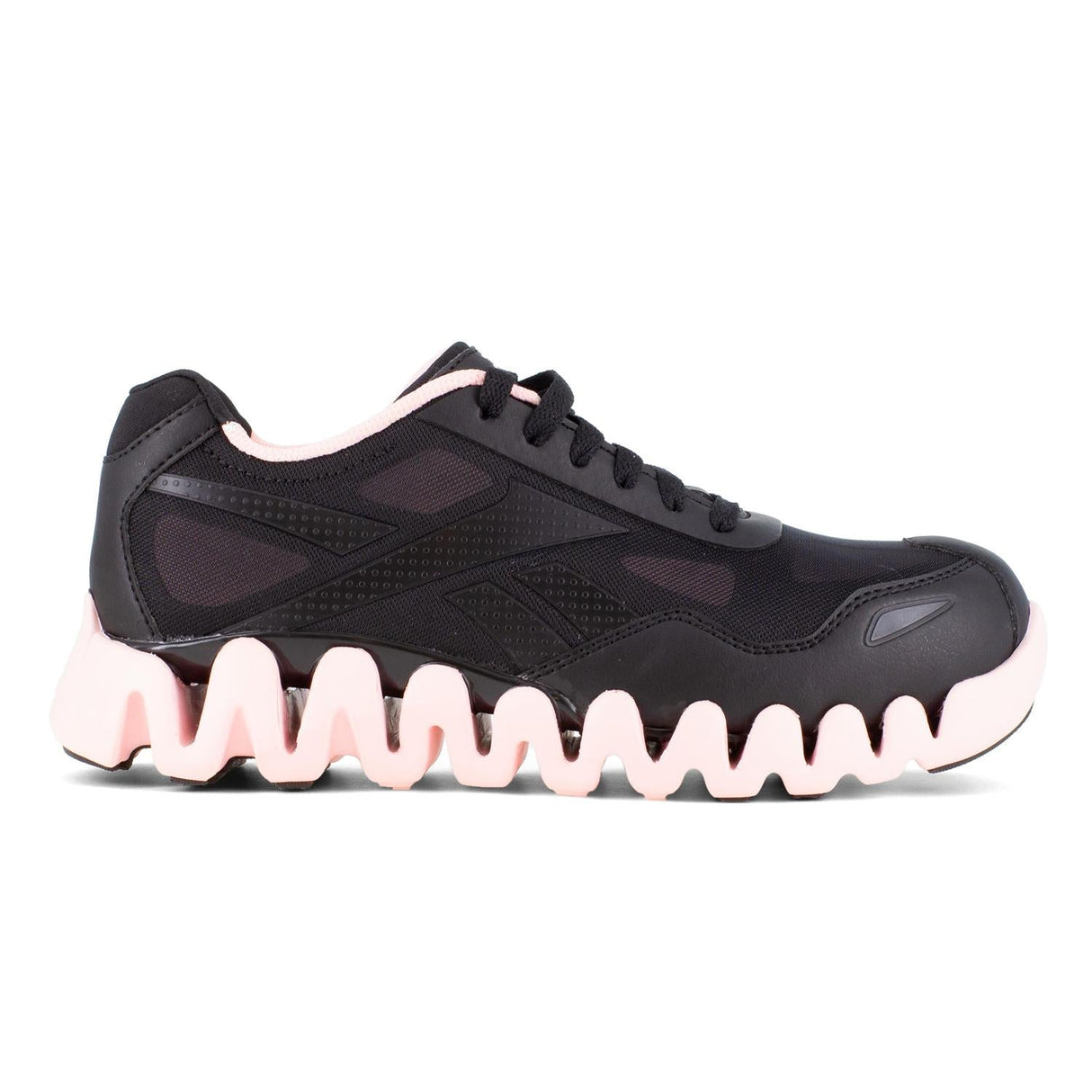 Reebok Work-Women's Zig Pulse Work Athletic Composite Toe Black And Pink-Steel Toes-1