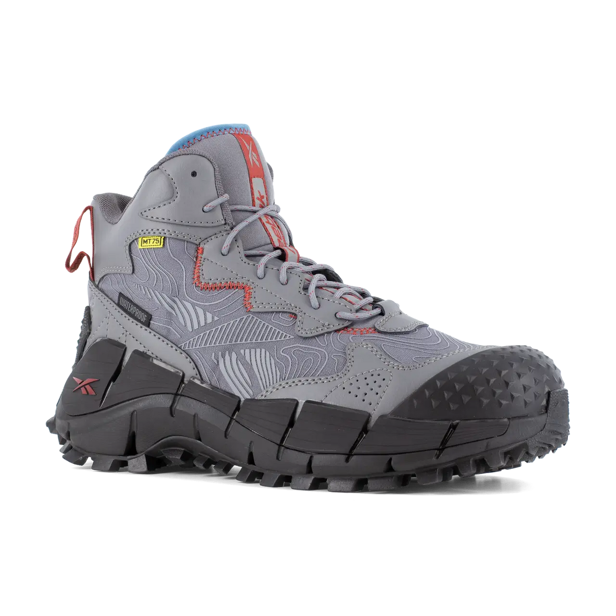 Reebok Work-Zig Kinetica Edge Ii Work Boot Composite Toe Grey, Black, Red-Steel Toes-3