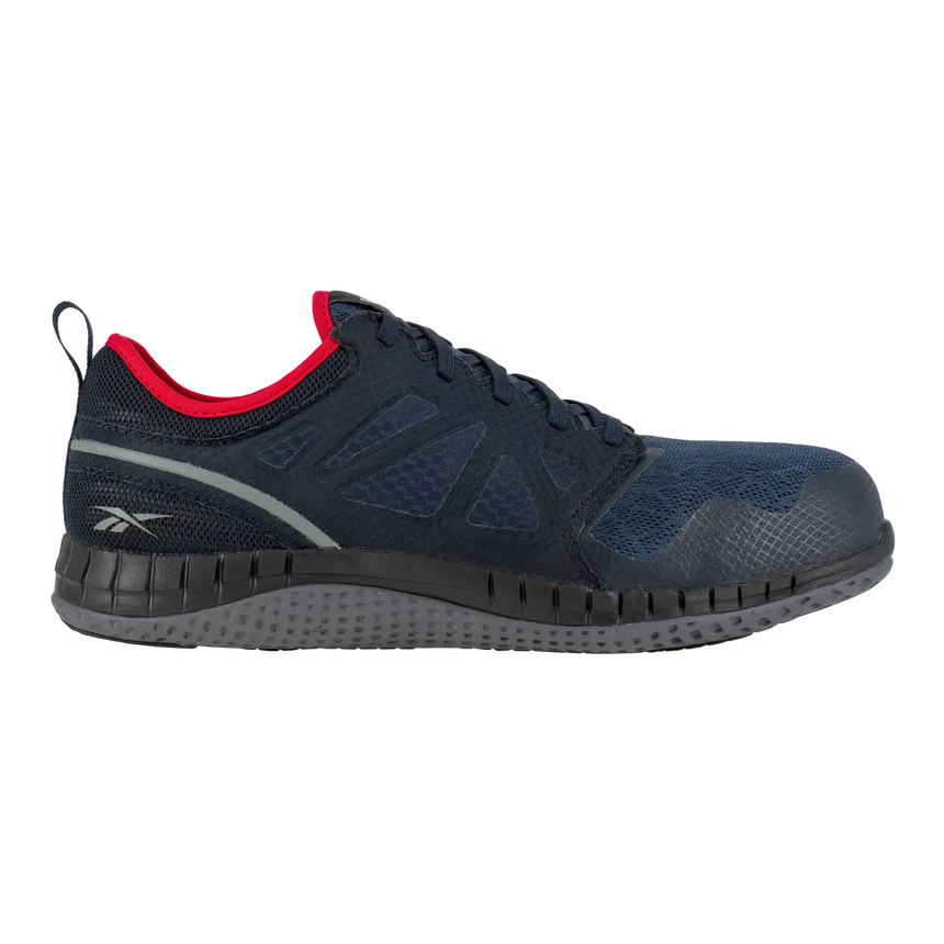 Reebok Work-Zprint Work Athletic Steel Toe Navy and Gray with Red Trim-Steel Toes-1