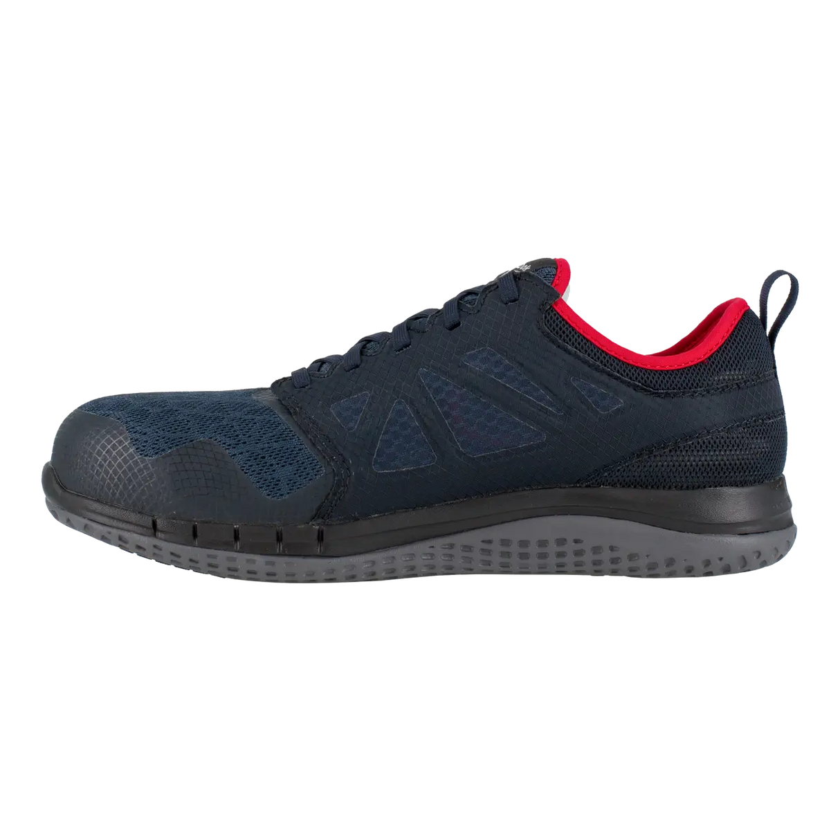 Reebok Work-Zprint Work Athletic Steel Toe Navy and Gray with Red Trim-Steel Toes-2