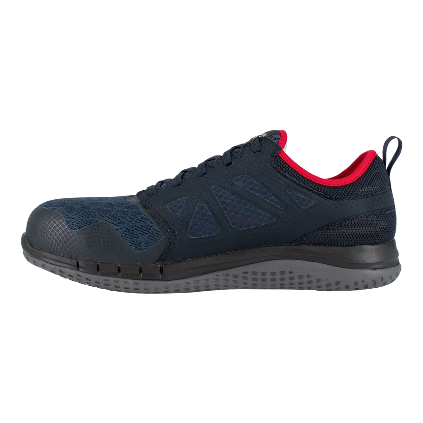 Reebok Work-Zprint Work Athletic Steel Toe Navy and Gray with Red Trim-Steel Toes-2