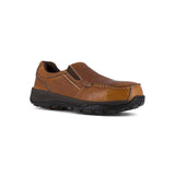 Rockport Works Extreme Light Composite-Toe Slip On Work Shoe Brown RK6748 Lateral Image