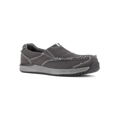 Rockport Works Langdon Composite-Toe Slip On Work Shoe Charcoal RK2150 Lateral Image