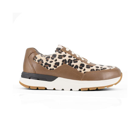 Rockport Works Women's Pulse Tech Composite-Toe Work Shoe Leopard RK774 Hero Image