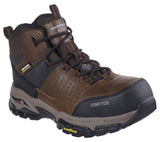 Skechers Work-Men's Arch Fit Tarver Composite Toe Waterproof Work Boot Brown-Steel Toes-2