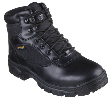 Skechers Work-Men's Benen Tactical Wascana Relaxed Fit Waterproof Boot Black-Steel Toes-5