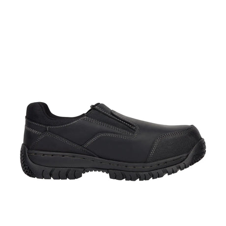 Skechers Work-Men's Hartan Steel Toe Slip-on Work Shoe Black-Steel Toes-1