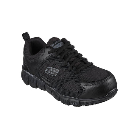 Skechers Work-Men's Relaxed Fit Telfin-Sanphet Slip-Resistant Shoe-Steel Toes-2