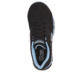 Skechers Work-Women's Sandlot Alloy Toe Synergy Work Shoe Black Blue-Steel Toes-4