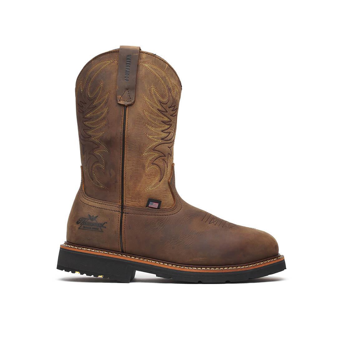 Thorogood 11" Waterproof Square-Toe Western Wellington Boot Crazy Horse 814-4337 Hero